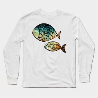 Watercolor Fishes Long Sleeve T-Shirt